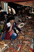 Inle Lake Myanmar. The market of the village of Nampan on the eastern lakeshore. 